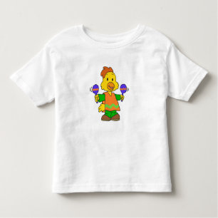Mexican Chick cartoon   Choose background colour Toddler T-Shirt