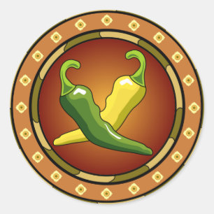 Mexican Chilli Peppers Sticker