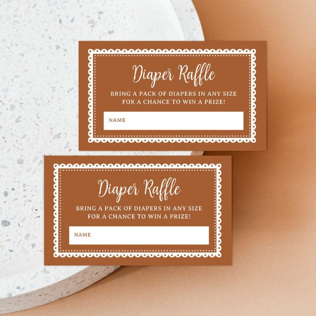 Mexican Cielito Lindo Baby Shower Diaper Raffle Enclosure Card (Creator Uploaded)