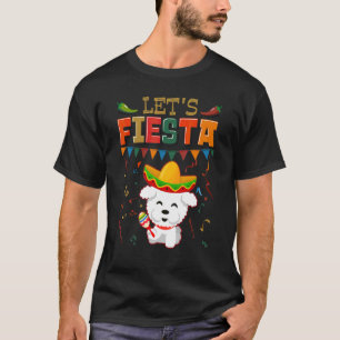 Mexican Cinco De Mayo Fiesta Let's Fiesta Bichon T-Shirt