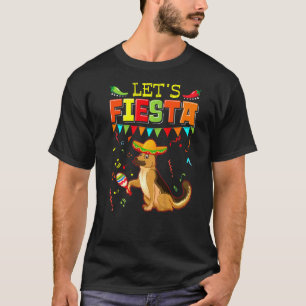Mexican Cinco De Mayo Fiesta  Let's Fiesta German  T-Shirt