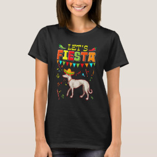 Mexican Cinco De Mayo Fiesta  Let's Fiesta Greyhou T-Shirt