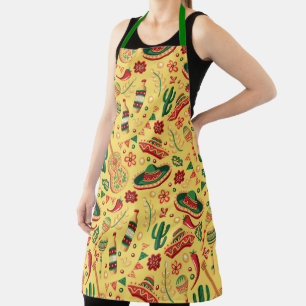 Mexican Cinco De Mayo Pattern  Apron