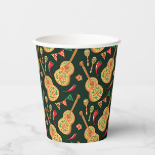 Mexican Cinco De Mayo Pattern Paper Cups