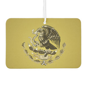 Mexican coat of arms car air freshener