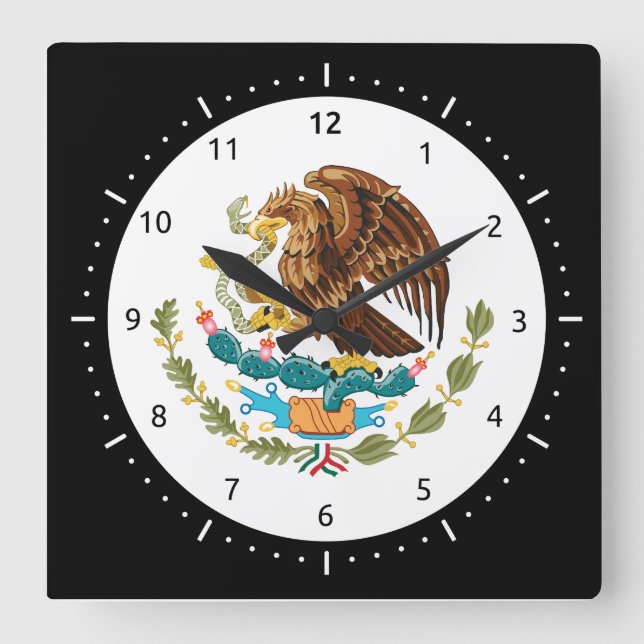 Mexican coat of arms Clocks (Front)