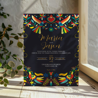 Mexican Colourful Cinco de Mayo Fiesta Wedding Invitation