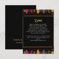 Mexican colourful wedding details