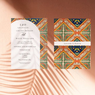 Mexican Colourful Wedding Invitation