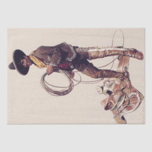 “Mexican Cowboy” by W Herbert Dunton Tissue Paper