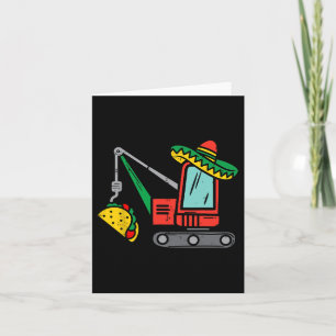 Mexican Crane Tacos Boys Cinco De Mayo Fiesta Kids Card