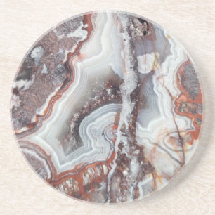 Mexican Crazy Lace Agate Sandstone Coaster
