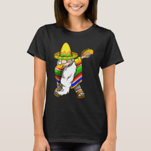 Mexican Dabbing Gnome Cinco De Mayo Poncho Sombrer T-Shirt