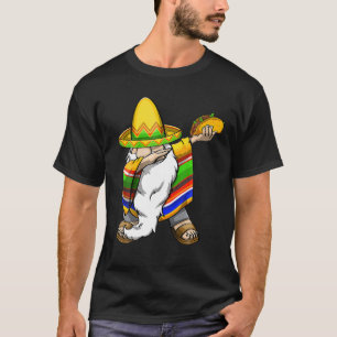 Mexican Dabbing Gnome Cinco De Mayo Poncho Sombrer T-Shirt
