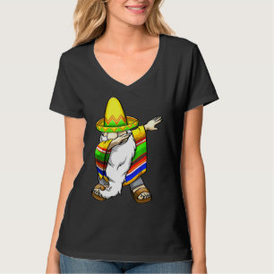 Mexican Dabbing Gnome Cinco De Mayo Poncho Sombrer T-Shirt