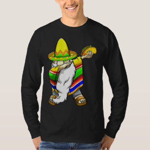 Mexican Dabbing Gnome Cinco De Mayo Poncho Sombrer T-Shirt