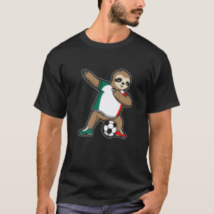 Mexican Dabbing Soccer Sloth Dab Soccer Mexico T-Shirt