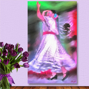 Mexican Dancer 0175 Canvas Art Print
