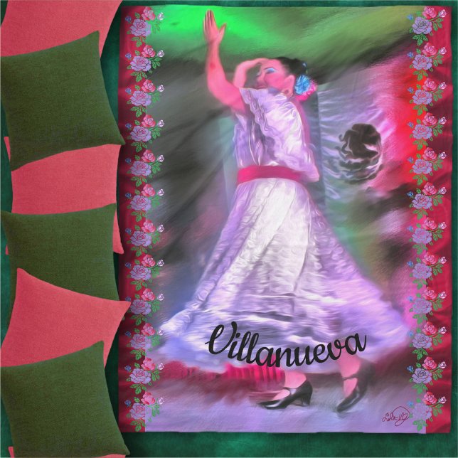 Mexican Dancer 0175 Fleece Blanket (Creator Uploaded)