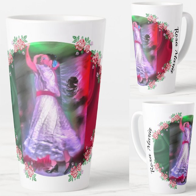 Mexican Dancer 0175 Latte Mug (Creator Uploaded)