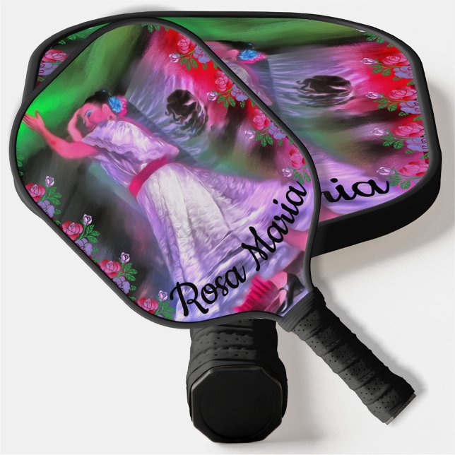 Mexican Dancer & Roses 0175 Pickleball Paddle (Creator Uploaded)