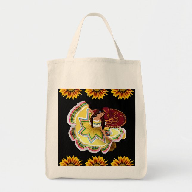 Mexican Dancer Tote Bag (Front)