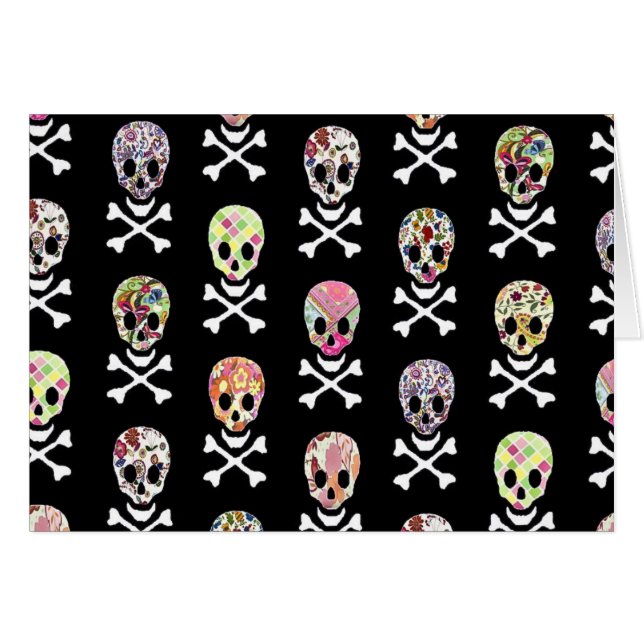Mexican Day of Dead Skull Crossbones (Front Horizontal)