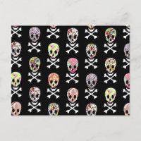 Mexican Day of Dead Skull Crossbones