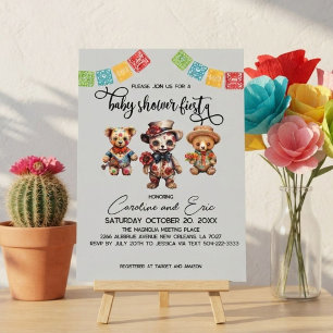 Mexican Day of the Dead Baby Shower Fiesta Invitation