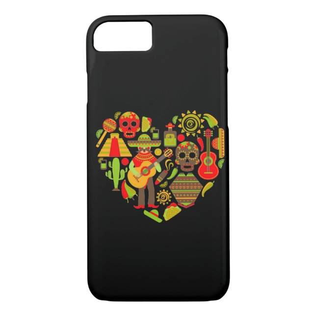 Mexican day of the dead Mexico Case-Mate iPhone Case (Back)