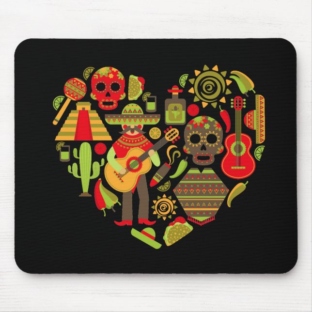 Mexican day of the dead Mexico Mouse Pad (Front)