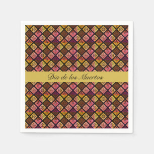 Mexican Dia de los Muertos customisable Napkin