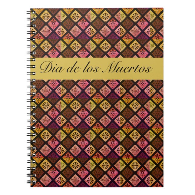 Mexican Dia de los Muertos customisable     Notebook (Front)