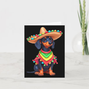 Mexican dog fiesta funny cinco de mayo dog card