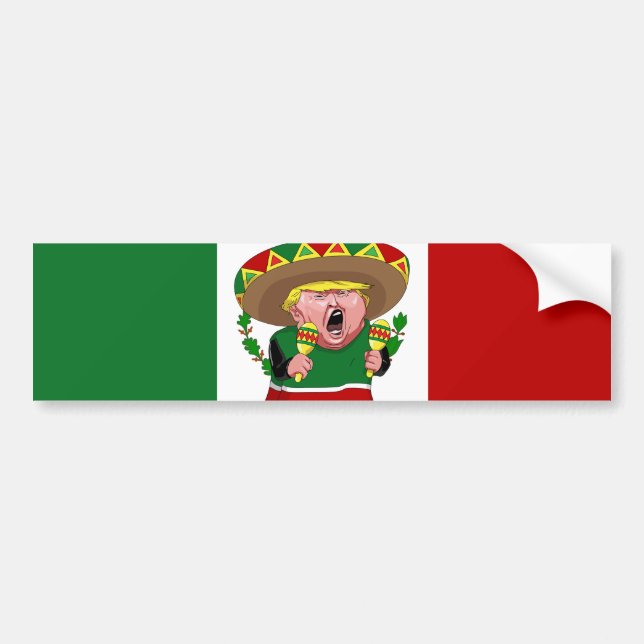 mexican donald trump bumper sticker (Front)