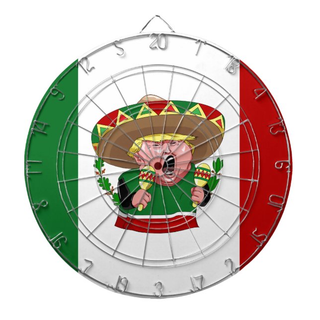mexican donald trump dartboard (Front)
