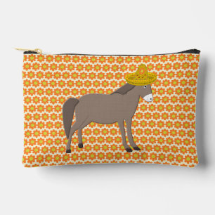 Mexican Donkey Day of the Dead Accessory Pouch