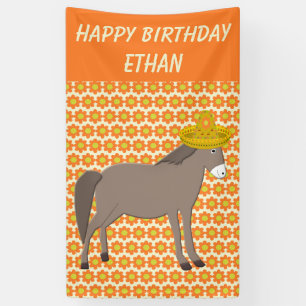 Mexican Donkey Day of the Dead Custom Banner