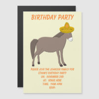 Mexican Donkey Day of the Dead Custom Birthday