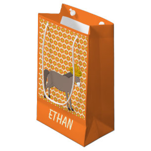 Mexican Donkey Day of the Dead Custom Small Gift Bag