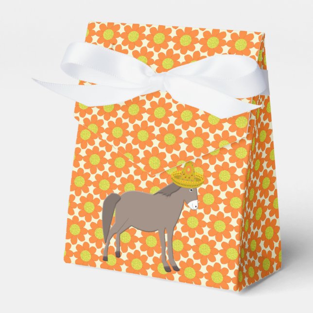 Mexican Donkey Day of the Dead Favour Box (Front Side)