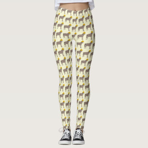 Mexican Donkey Day of the Dead Leggings