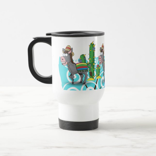 Mexican Donkey Travel Mug (Left)