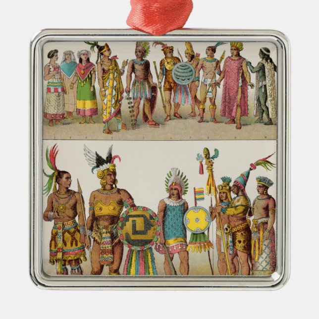 Mexican Dress Metal Tree Decoration (Front)