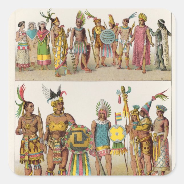 Mexican Dress Square Sticker (Front)
