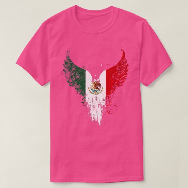 Mexican Eagle Flag T-Shirt (Design Front)