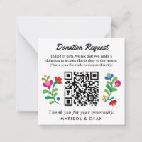 Mexican Embroidery Donation Request Gift