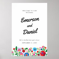 Mexican Embroidery Wedding Welcome