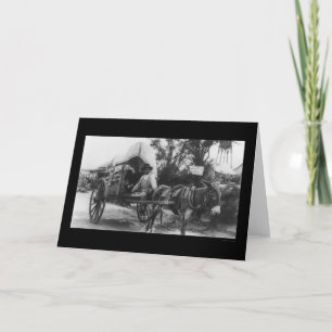 Mexican Emigration Wagon 1912 Card