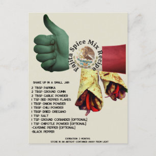 Mexican Fajita Spice Mix Recipe   Postcard